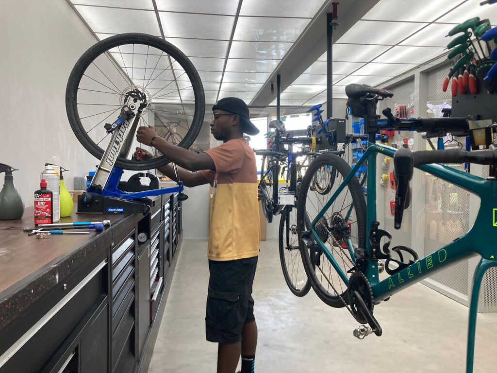Oliver Working at Edge Cycling